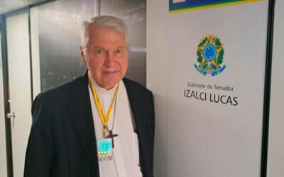 Pe. Eduardo reúne-se com o secretário-executivo da ANEC e com o senador Izalci Lucas